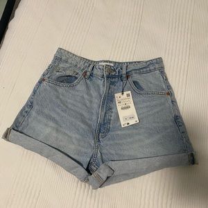 Zara mom shorts